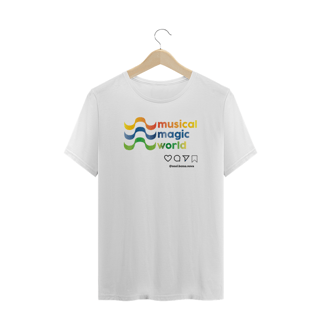 Nome do produto Camiseta Musical Magic World - Plus size.