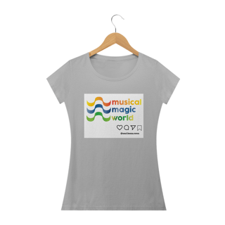 Nome do produto Camiseta Feminina Musical Magic World - Colors