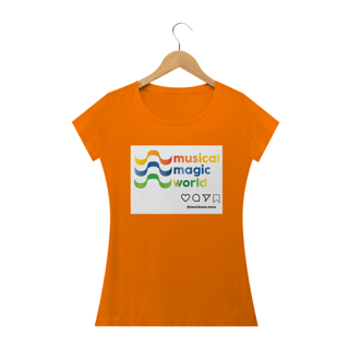 Nome do produto Camiseta Feminina Musical Magic World - Colors