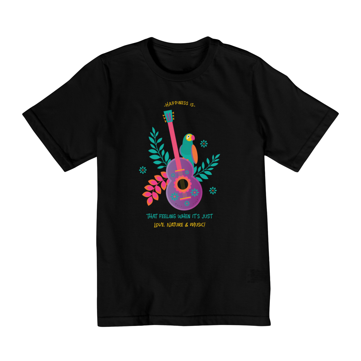 Nome do produto: Camiseta Happiness - Infantil (10 a 14 Anos)