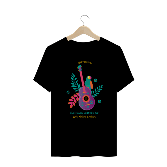 Camiseta Happiness - Plus size.