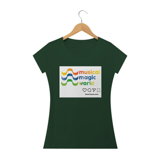 Nome do produto Camiseta Feminina Musical Magic World - Colors
