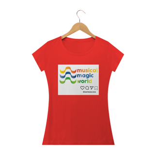 Nome do produto Camiseta Feminina Musical Magic World - Colors