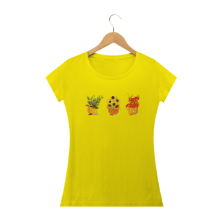 Nome do produto Camiseta Feminina Vasos de Flores