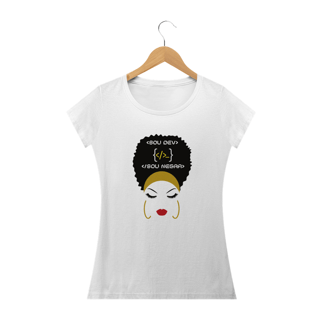 Nome do produto Camiseta Feminina Sou DEV, Sou Negra