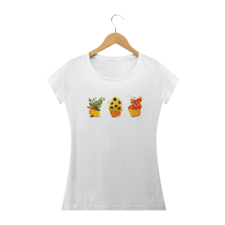 Nome do produto Camiseta Feminina Vasos de Flores