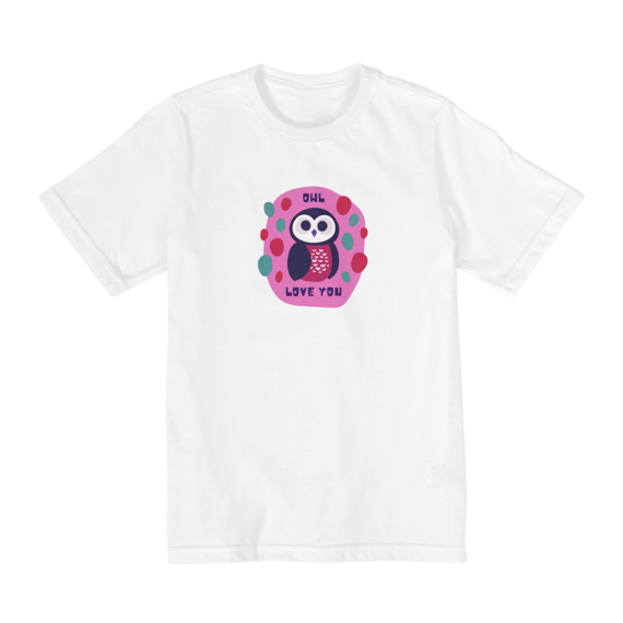 Camiseta Infantil Coruja