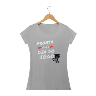 Nome do produto Camiseta Feminina: Pronta pronta para o dia do jogo