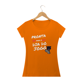 Nome do produto Camiseta Feminina: Pronta pronta para o dia do jogo