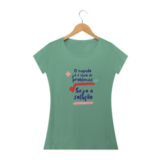 Nome do produto Camiseta Feminina Seja a Solução