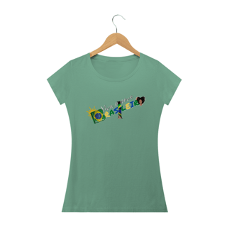 Nome do produto Camiseta Feminina  Viva o Povo Brasileiro