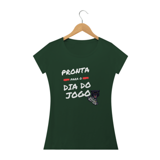 Nome do produto Camiseta Feminina: Pronta pronta para o dia do jogo