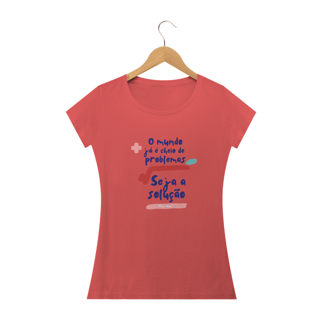 Nome do produto Camiseta Feminina Seja a Solução