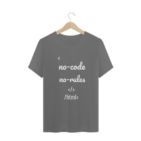 Camisa Masculina No-Code e No-Rules