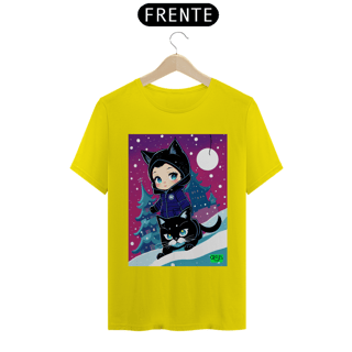 Nome do produto Camiseta Mulher Gato Inverno