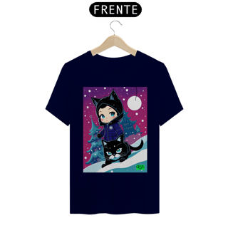 Nome do produto Camiseta Mulher Gato Inverno