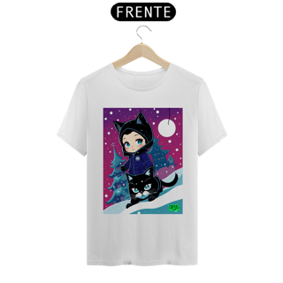 Nome do produto Camiseta Mulher Gato Inverno