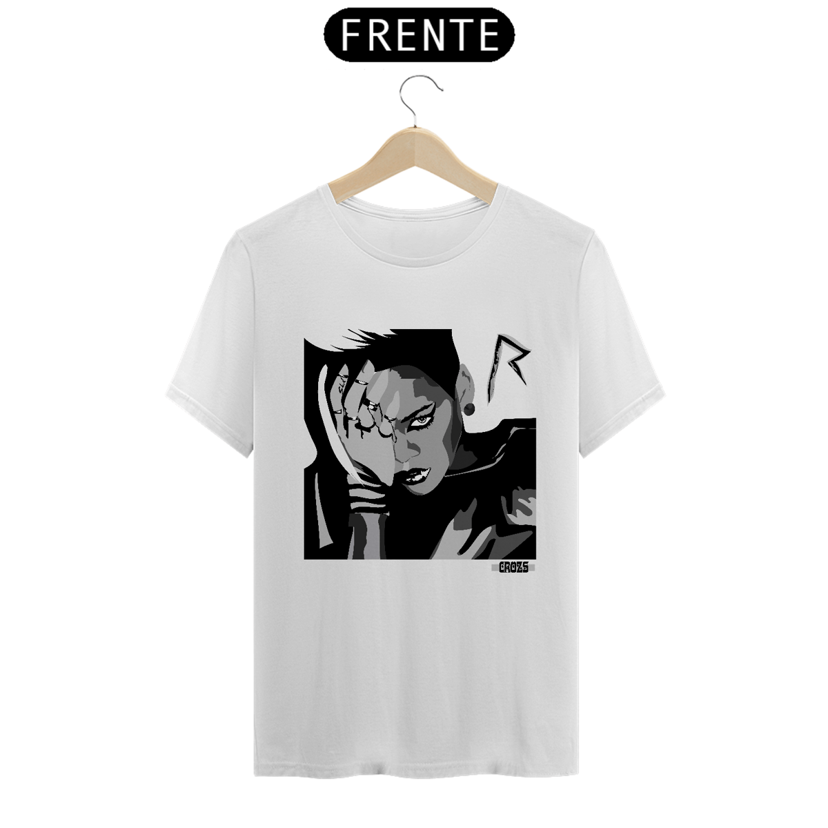 Nome do produto: Camiseta Rihanna Rated R