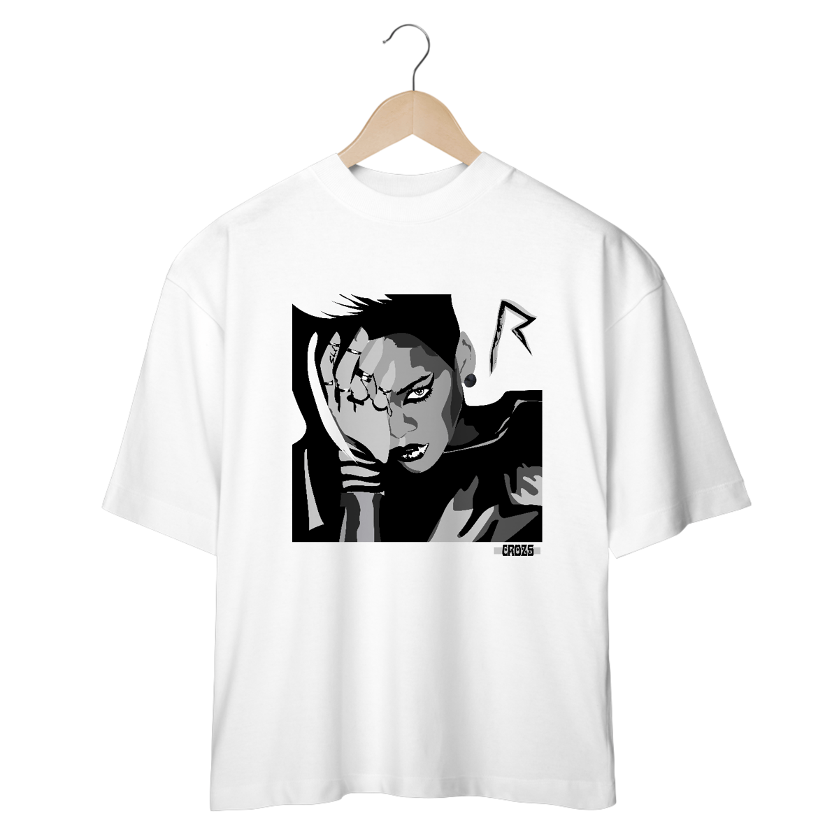 Nome do produto: Oversized Rihanna Rated R