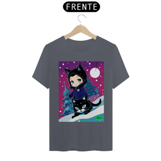 Nome do produto Camiseta Mulher Gato Inverno