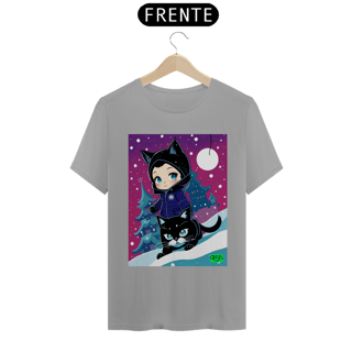 Nome do produto Camiseta Mulher Gato Inverno