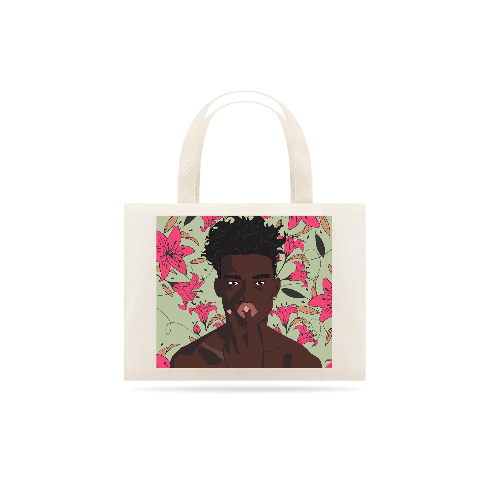 Eco Bag Flower Portrait 