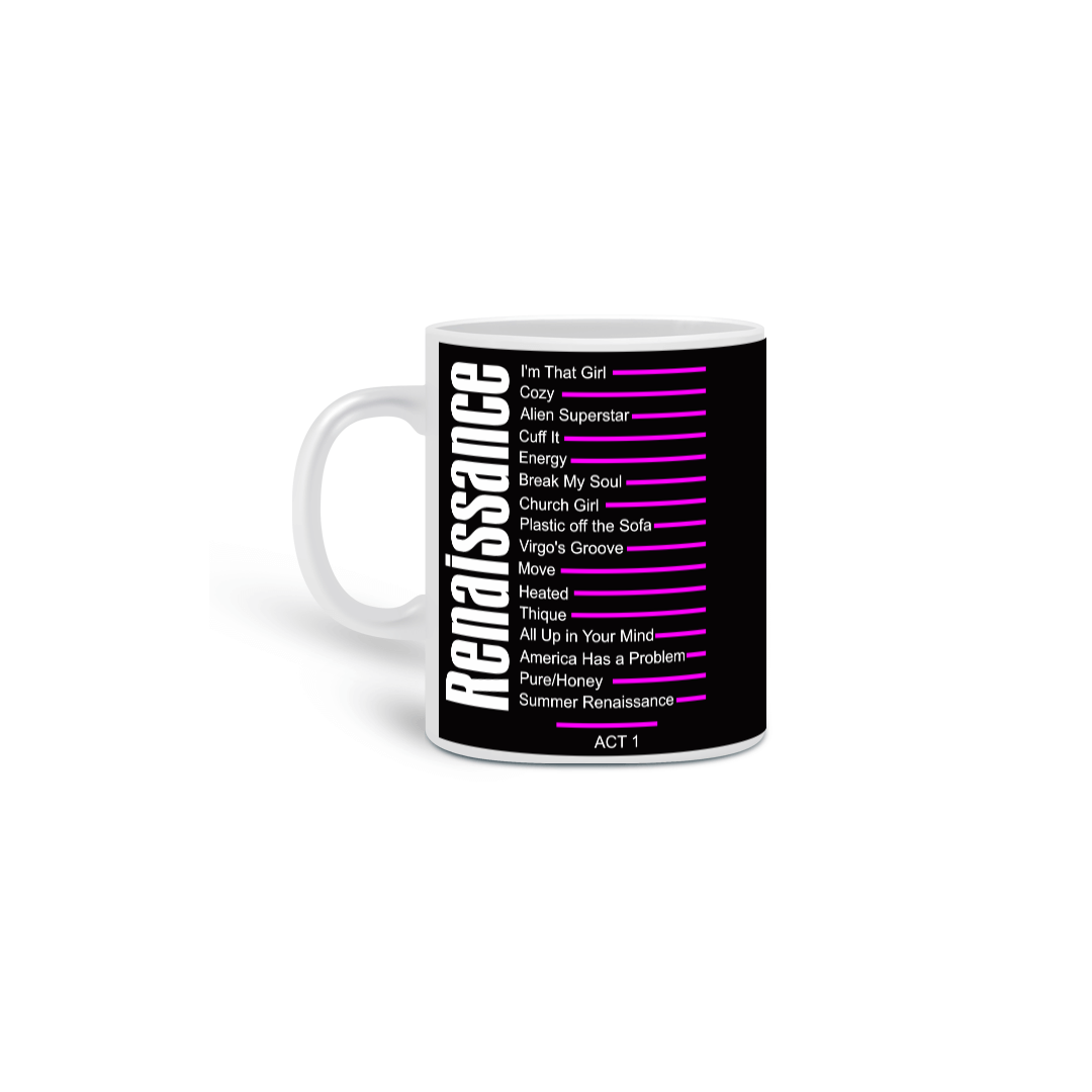 Nome do produto: Caneca Beyonce Renaissance Edição Especial