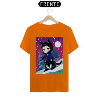 Nome do produto Camiseta Mulher Gato Inverno