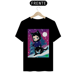 Nome do produto Camiseta Mulher Gato Inverno
