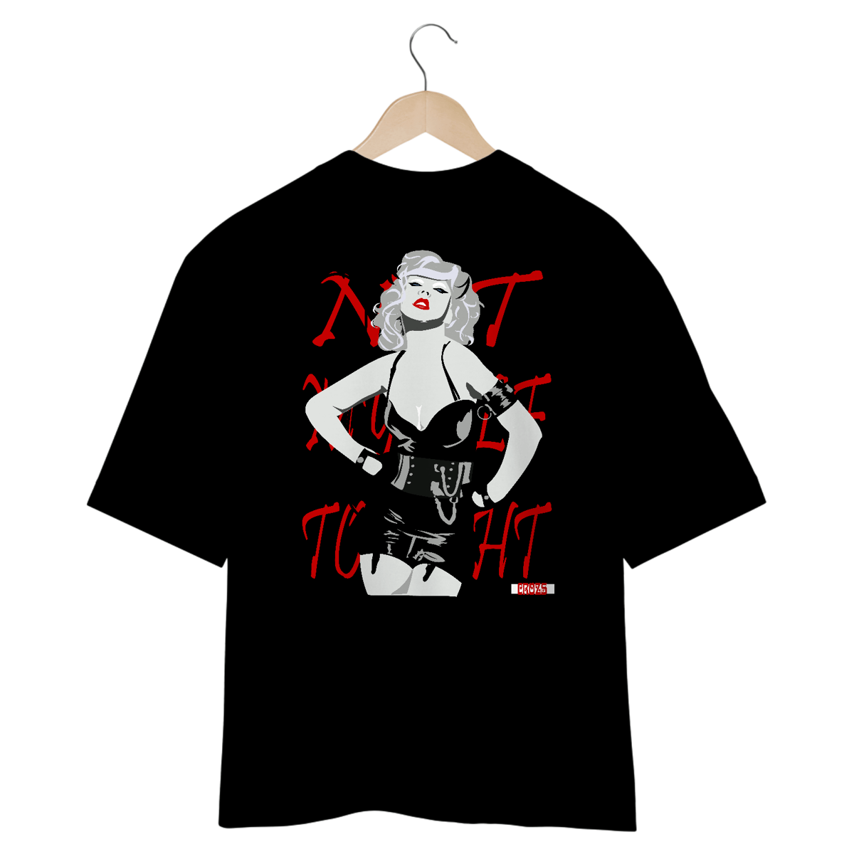 Nome do produto: Oversized Xtina Not Myself Tonight - Estampa nas Costas
