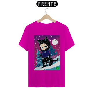 Nome do produto Camiseta Mulher Gato Inverno