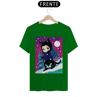 Nome do produto Camiseta Mulher Gato Inverno