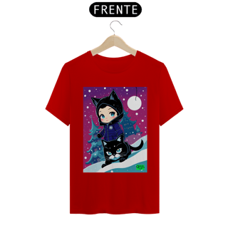 Nome do produto Camiseta Mulher Gato Inverno
