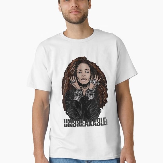 Camiseta quality Janet Jackson Unbreakable