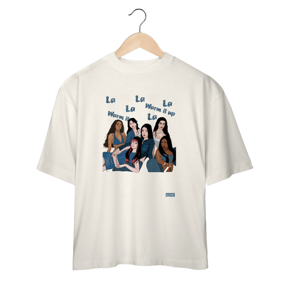 Camiseta Oversized Katseye Gap