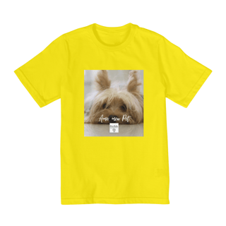 Nome do produto Camiseta Infantil Amo meu pet 1