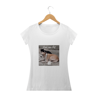Nome do produto Camiseta Baby Basica Amo meu Pet 5
