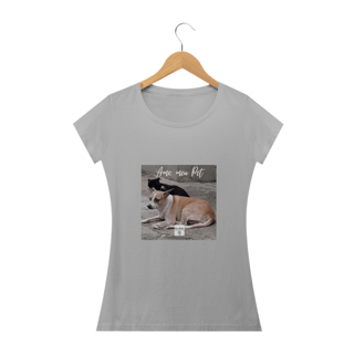 Nome do produto Camiseta Baby Basica Amo meu Pet 5