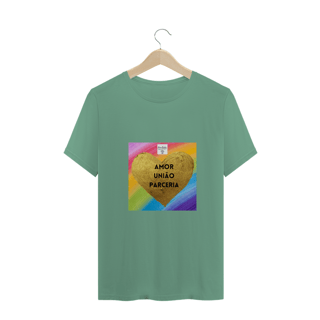 Nome do produto Camiseta Amor União e Parceria DB