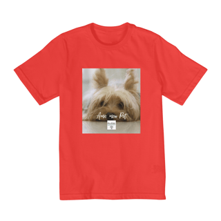 Nome do produto Camiseta Infantil Amo meu pet 1