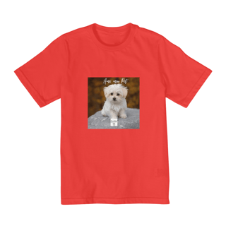 Nome do produto Camiseta Infantil Amo meu Pet