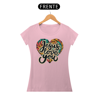 Nome do produto Camiseta feminina Jesus love you
