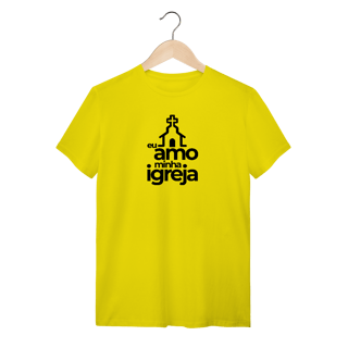 Nome do produto Camiseta masculina - Eu amo minha igreja