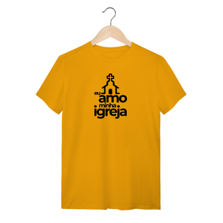 Nome do produto Camiseta masculina - Eu amo minha igreja