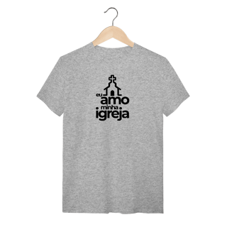 Nome do produto Camiseta masculina - Eu amo minha igreja