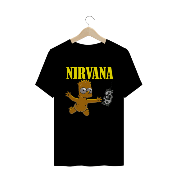 Camiseta Nirvana Bart - Masc.