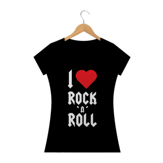 Nome do produto Baby Look I Love Rock Roll - Femin.