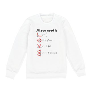 Nome do produtoALL YOU NEED IS LOVE [1] [MOLETOM UNISSEX]