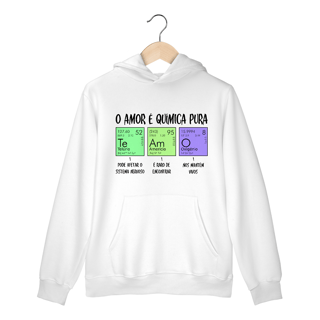 Nome do produto O AMOR É QUÍMICA PURA [MOLETOM CANGURU]
