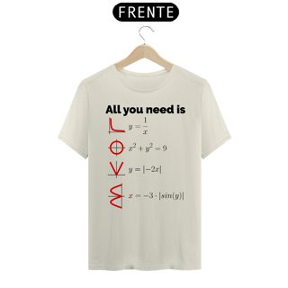 Nome do produto ALL YOU NEED IS LOVE 1 - PIMA [UNISSEX]